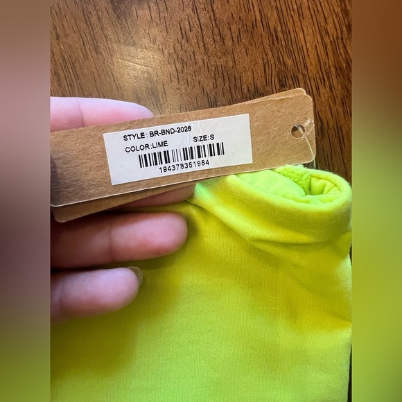 NWT SKIMS Bright Yellow Fitted Top – Size S - Picture 5 of 9